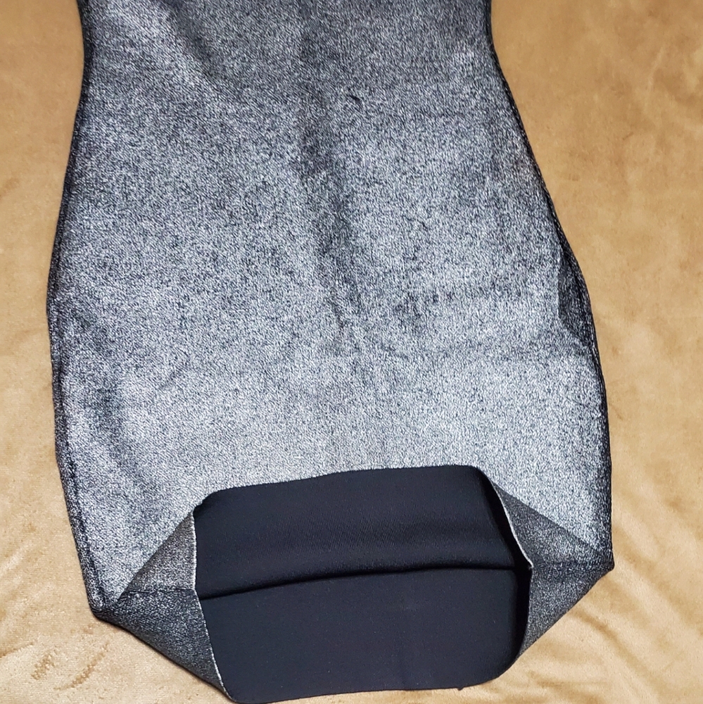 RACHEL RACHEL ROY GREY BLACK ROUND NECK METALLIC DRESS..SIZE‎ S - Picture 6 of 8